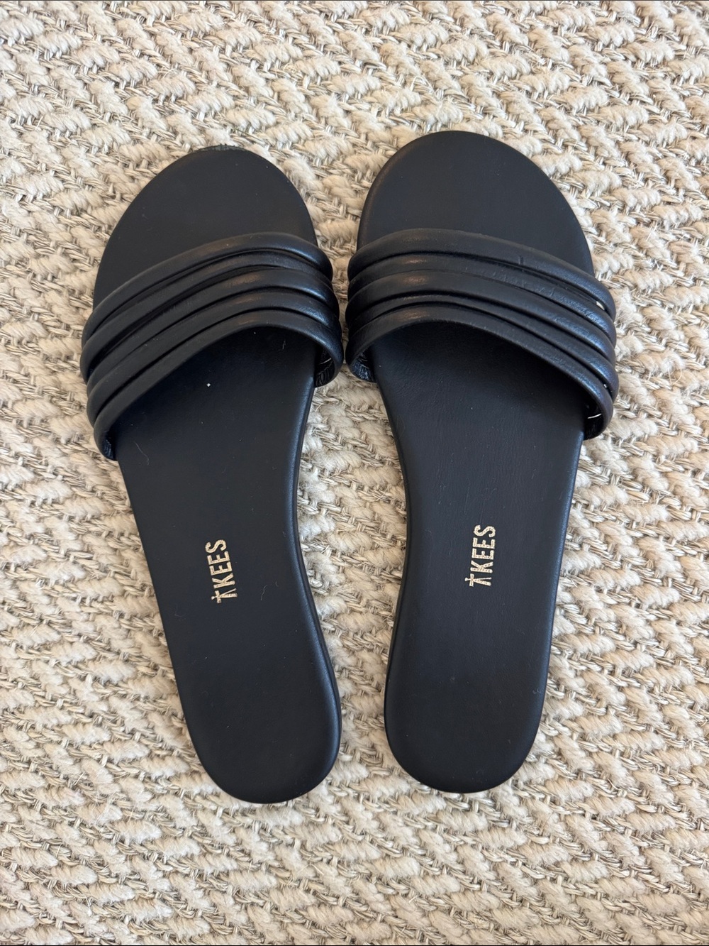 Tkees Women's Black Serena Slide Sandals 8